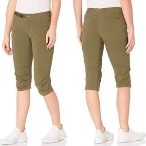 Prana Jasmine Knicker Pants Women's 12 Green Outdoor Hiking Camping Fishing